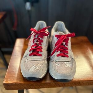 Steven by Steve Madden “Price” athleisure sneakers with calf hair